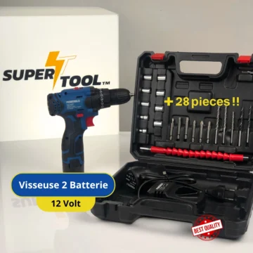 Visseuse Powerblu original 2 batteries 28 pieces (12v)